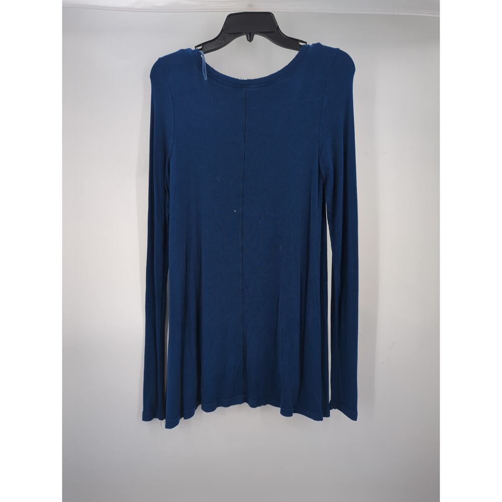 Free People We The Free Blue Ribbed Long Sleeve Tunic Top Small NWT - Picture 4 of 4